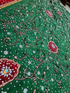 stone work Embroidered Saree