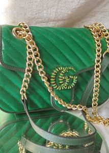 GREEN TORCHON GG MARMONT Bag