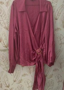 Vero Moda Satin Wrap Blouse