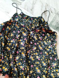 Floral Print Spaghetti Strap Top