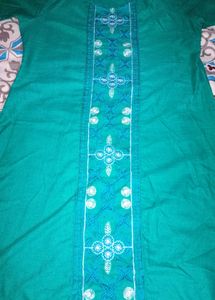 Women's Elegant Cotton Kurti – Available in Sea Gr