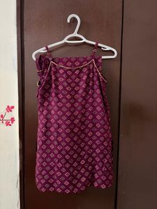 Maroon Sharara Set