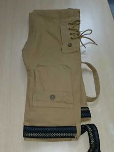 Men's  Khaki Cargo Pants