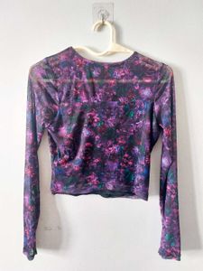 Zudio Multicolor Sheer Top With Lining