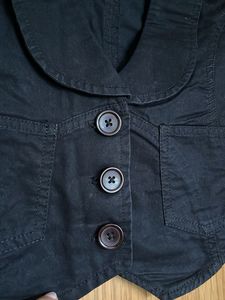Black Button-Up Vest