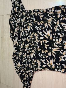 Beautiful Floral Print Kurta margin in kurti XL