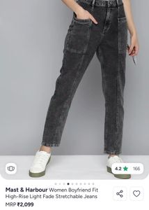 Women Stylish Boyfriend Fit Jeans