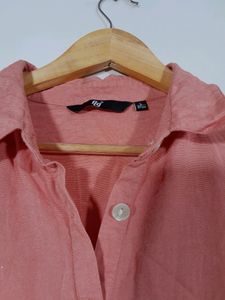 Peach Cotton Casual Kurta(women's)