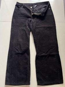 H&M Black Corduroy Wide Leg Pants