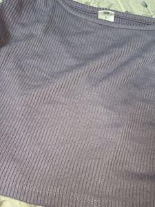 Lavender Ribbed Tank Top