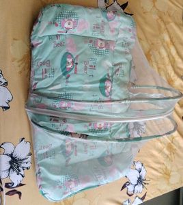 Baby Bedding with Mosquito Net (Green, Blue Availa