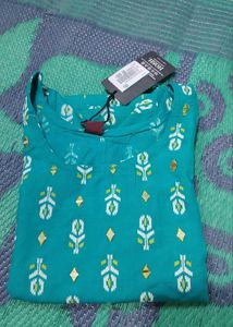 Beautiful Teal Printed Kurta