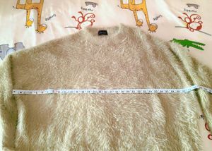 Very Beautiful Woolen Furry Korean Beggy Top