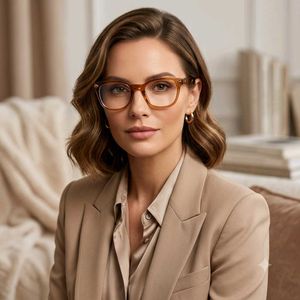 Marc Aldon Wayfarer Frame - Transparent Brown -