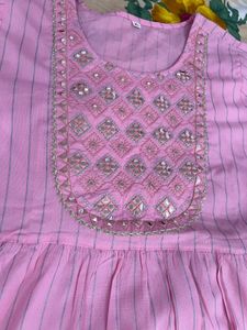Pretty Pink Tiered Kurta