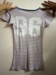 Y2K striped top