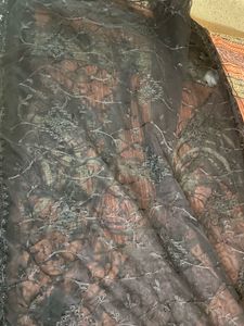 black net embroidery saree’s