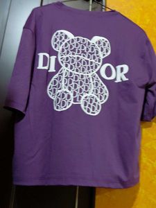 Purple Teddy Bear Graphic T-Shirt