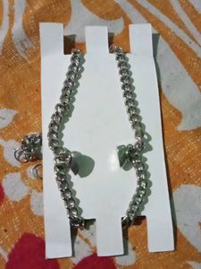 Couple  Heart Magnet Bracelet Chain
