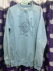 Light Blue Graphic Sweatshirt