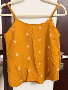 Cute Yellow Spaghetti Strap Top💛✨