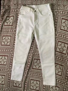 Cream White Skinny Jeans