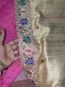 Elegant Embroidered Saree