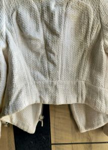 Zara Original imported stylish cream textured jack