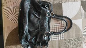 Two Women's Handbags - Pink and Black
