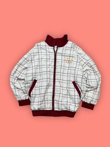 Vintage Plaid Bomber Jacket