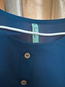 3 Elegant Teal Kurta with Ethnic Border