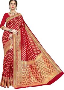 Royal Red Banarasi Silk