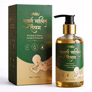 Vasu Swarna Malish Ayurvedic Tailam Baby Massage O