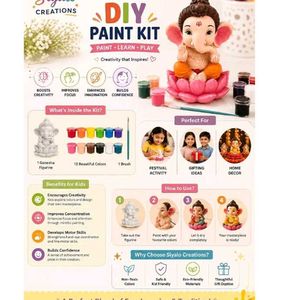 DIY Ganesha Idol with Paints