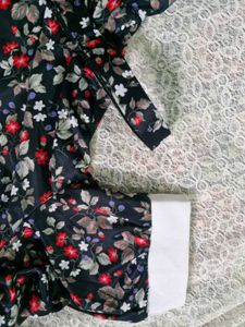 Floral Print Short Sleeve Dress
