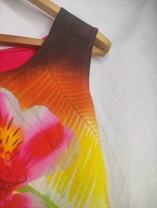 RIO Sleeveless Floral Print Dress LR-24