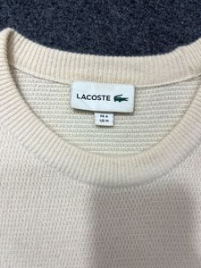 Men's Cream Lacoste Sweater