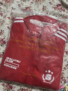 Red College Style Jacket