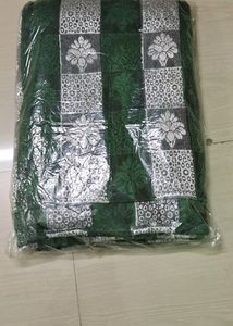 green double bed sheet