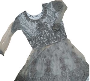 Elegant Embroidered Ethnic Gown no return accepts