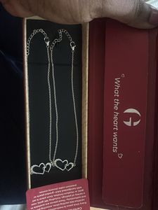 Heart Pendant Necklace Set
