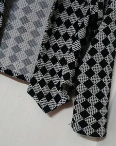 Black &amp; White stylish crop shrug