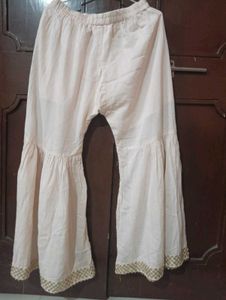 Cream Sharara Pants