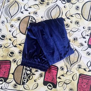 Blue Velvet Palazzo Pants
