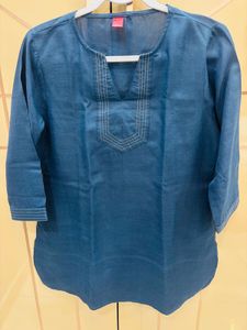Large size Teal Blue Kurta