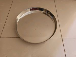 Unused Stainless Steel Thali Plate