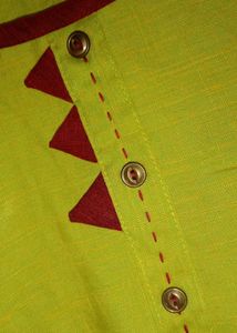 Lime Green Cotton Kurta