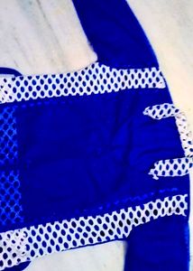Blue Frock/Gown With Adjustable Knots , Glittering Gown ankle Length 💫