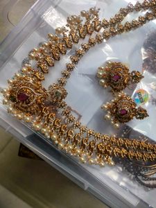 Stunning Traditional Gold Necklace Set