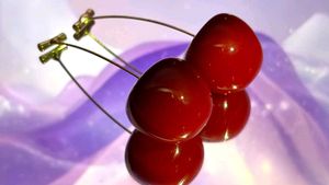 Cute Cherry Hoop Earrings